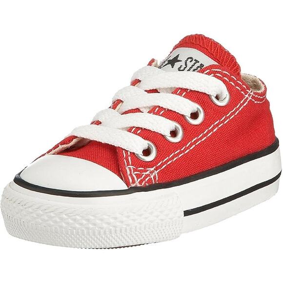 NWT Converse Toddlers' Chuck Taylor Allstar OX Shoes Red, Size 3 M US Little Kid - Picture 1 of 5